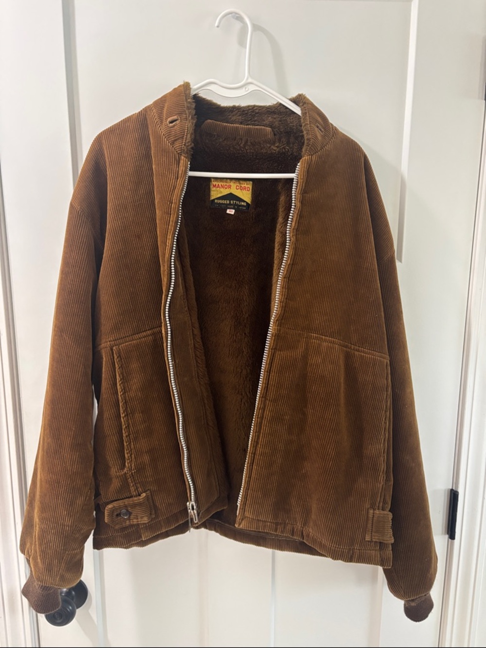 Men’s Brown Corduroy Lined Jacket